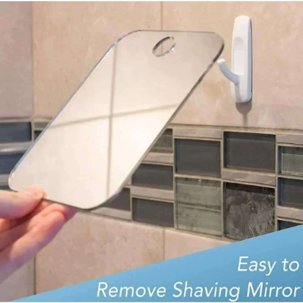 Nuevo 1 Uds espejo acrílico con succión de pared espejo de ducha para hombre afeitado mujeres maquillaje portátil viaje accesorios de baño