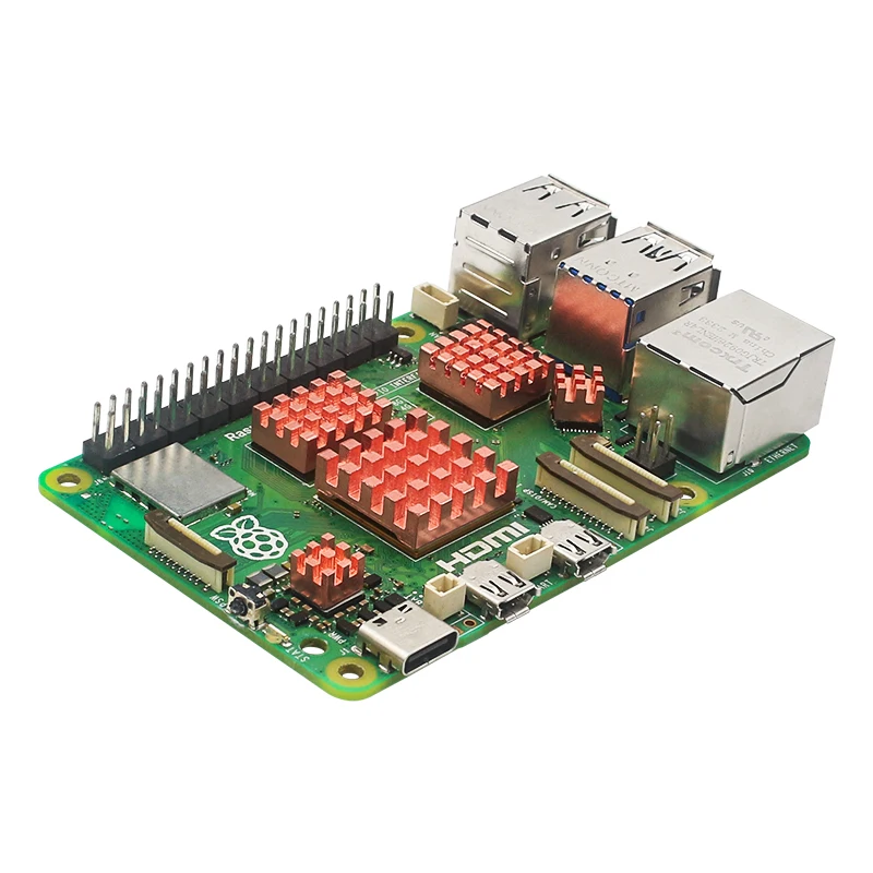 Raspberry Pi 5, медный радиатор, металлический радиатор, пассивная охлаждающая подставка, кулер для RPI 5 Pi5