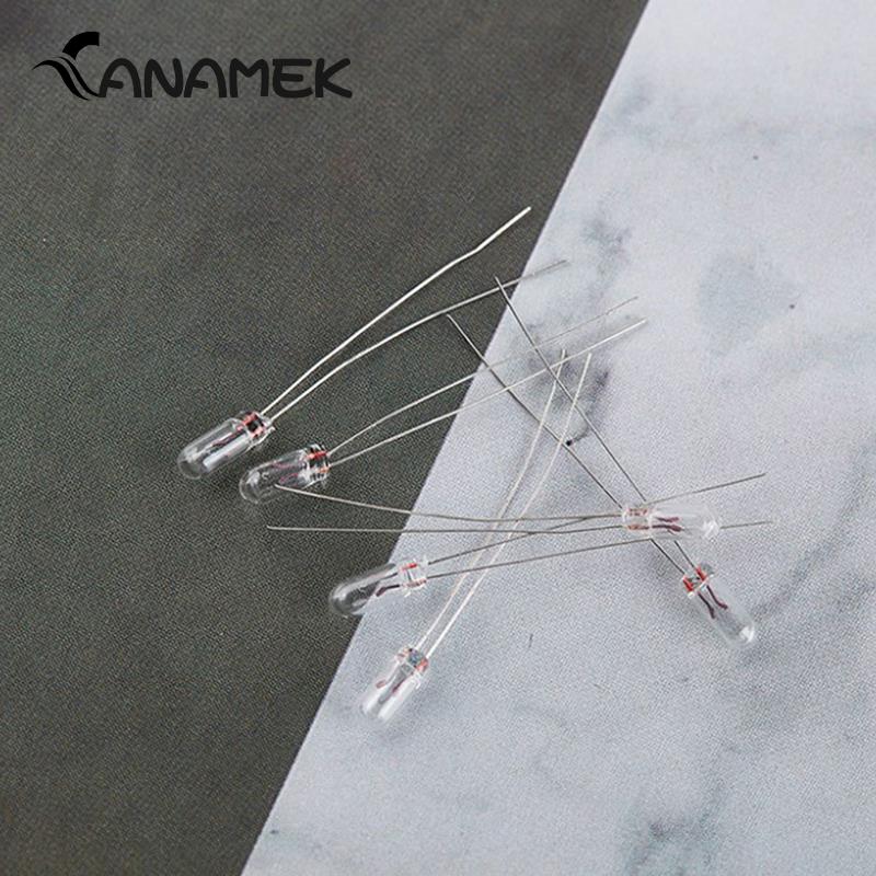 25 шт./партия, прозрачные кнопочные лампы 12 В 5 мм 4 мм 3 мм