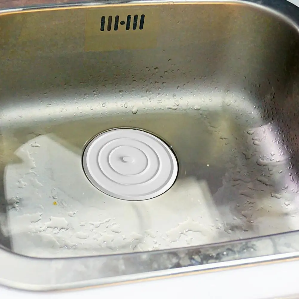 ซิลิโคนขนาดใหญ่อ่างอาบน้ำการรั่วไหลท่อระบายน้ำสระผม Stopper อ่าง Steker Pipih อุปกรณ์ห้องน้ำ
