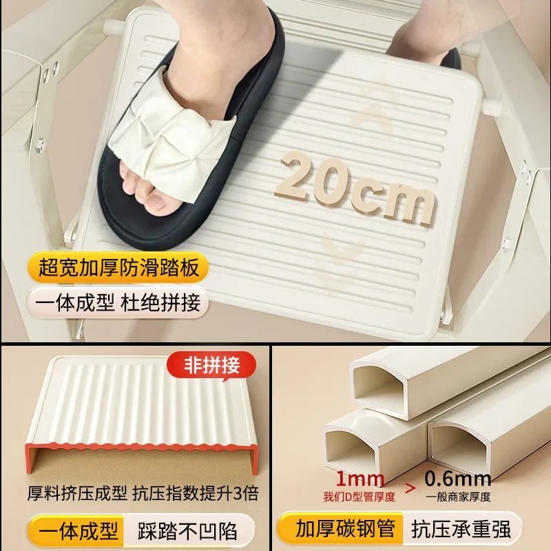 ครัวเรือนบันไดพับบันได Herringbone ในร่มและกลางแจ้ง Multi-Functional หนาบันไดเลื่อนตกแต่ง