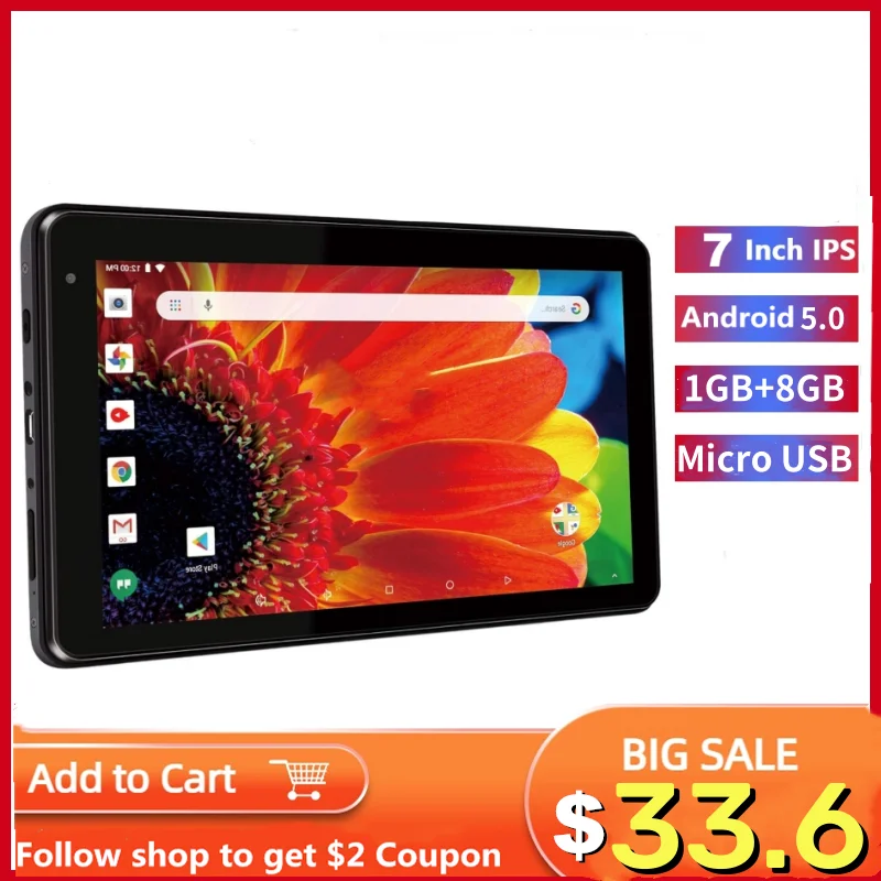 Vendas principais tablet pc 7 polegadas g7 android 5.0 ddr 1gb emmc 8gb quad core 1024x600 ips 3000mah bateria de íon-lítio wifi