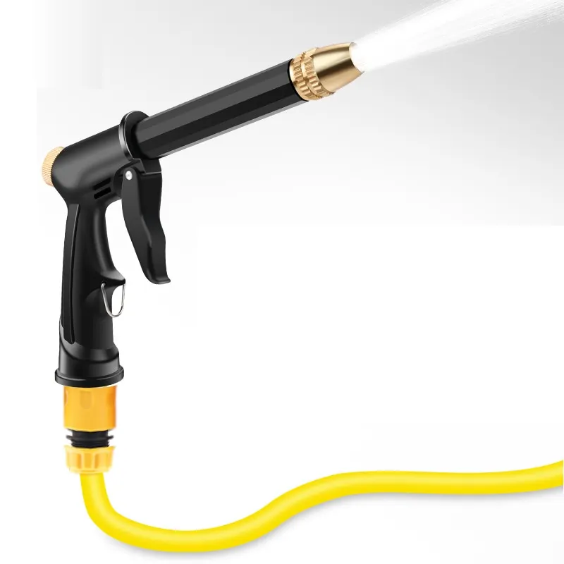 Pistola de agua multifuncional para lavado de coches, herramienta de pistola de agua para riego de jardín de doble uso, negrita y extendida