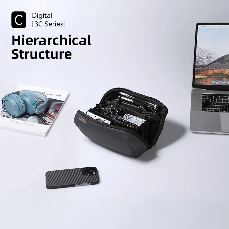 Mark ryden-ポータブルデジタルストレージバッグ、トラベルオーガナイザー、充電器、プラグ、化粧品、防水