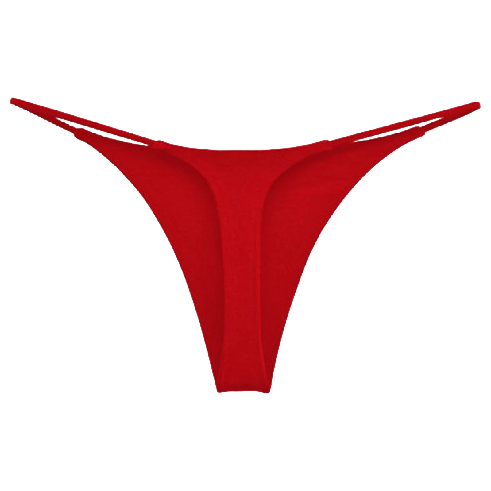 Maillot de bain pour femmes, taille basse, string, bas de bikini, plage, bain de soleil, dos en T