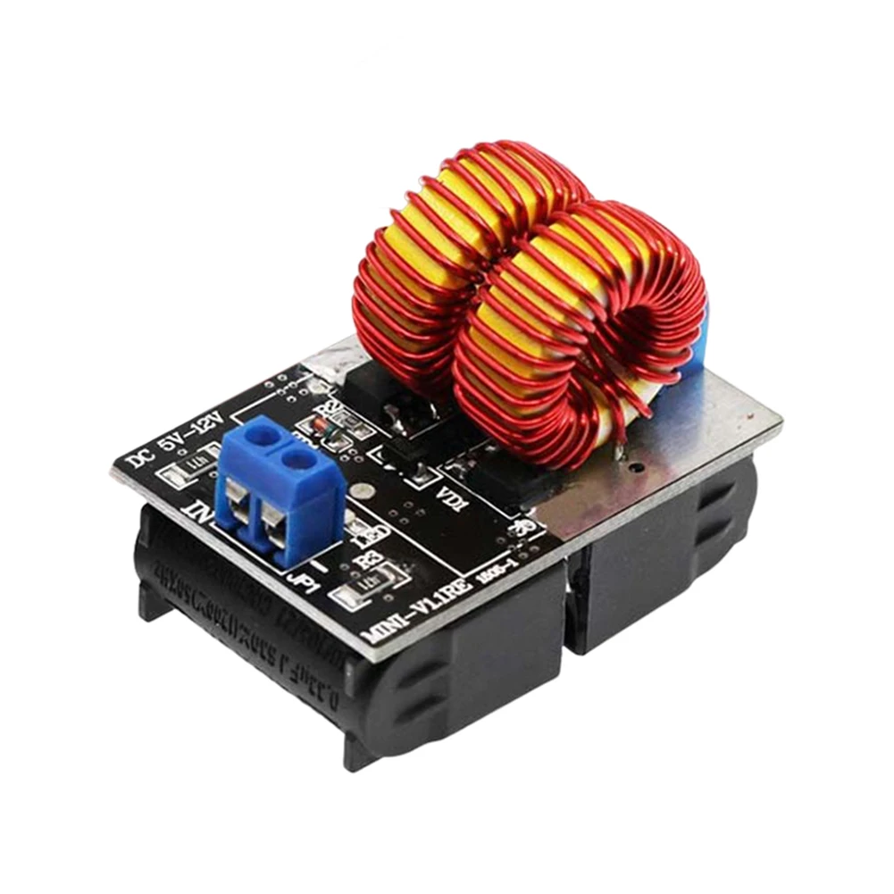 120W Mini ZVS Induction Heating Board DC 5-12.0V Input Voltage ZVS Heating Machine High Frequency Power Supply Module