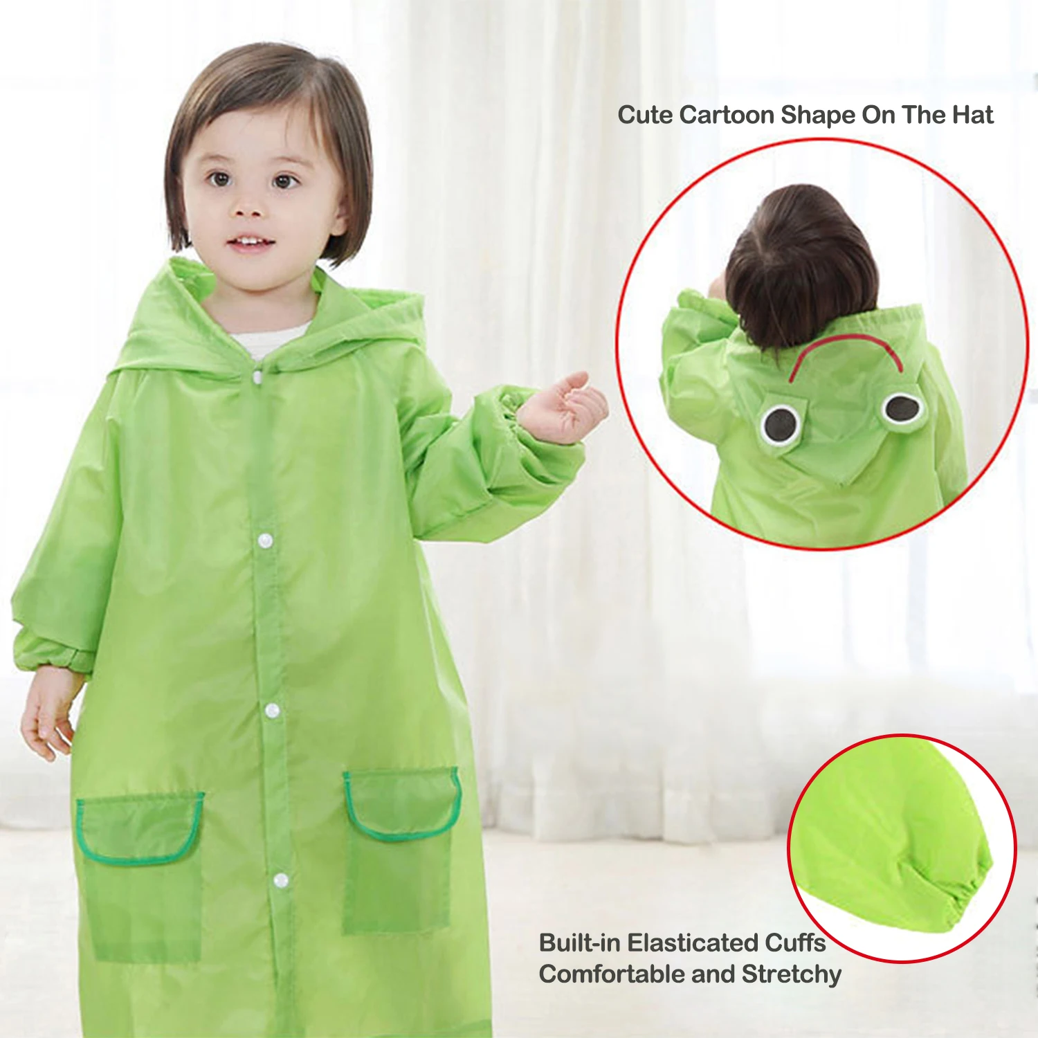 Novo 2 pçs criança dos desenhos animados capa de chuva sem cordão estilo animal à prova dwaterproof água para crianças casaco dobrável estudante rainwear chuva poncho