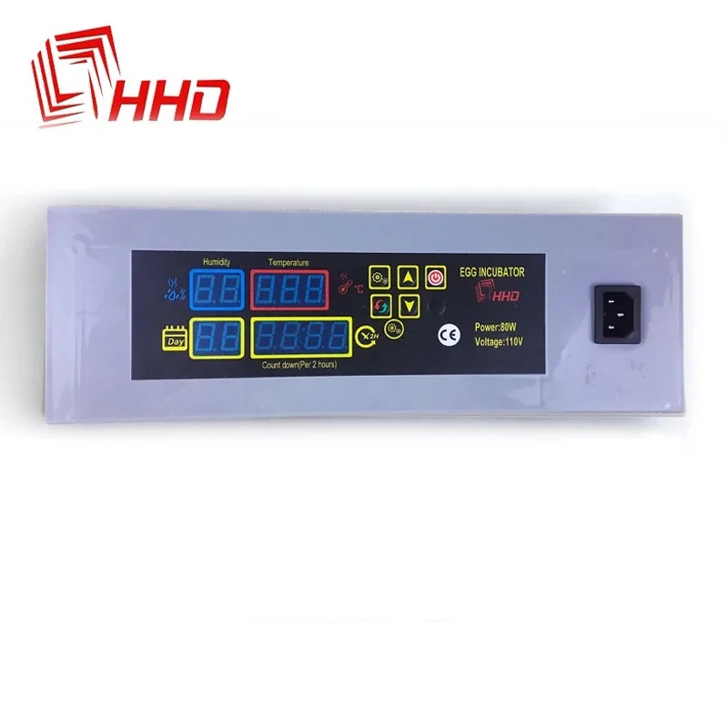 Części zamienne HHD 48 56 96 cyfrowy automatyczny komputerowy inkubator do kurzych jaj Panel kontrolny 110V 220V sonda wilgotności