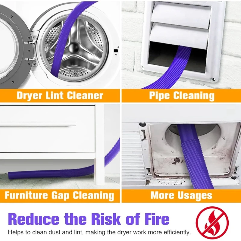 HOT! Dryer Vent Cleaner Kit For Dyson V7 V8 V10 V11 V15 Vacuum Hose Attachment Lint Remover For Efficient Cleaning Easy Install