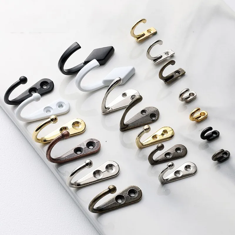 1PC Mini Hook Alloy Single Hanging Hand Ornament Small Hook Sample Hook Retro Modern Hooks