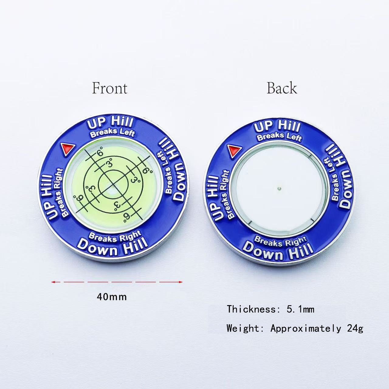 Golf Putt Ball Marker High Precision Round Golf Putt Green Reader Golfing Putting Aid Golf Slope Putting Level Reader