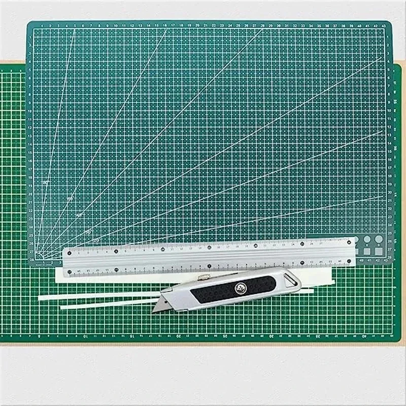 A3/A4 Cutting Board Grid Line Self-healing Cutting Board Craft Card Multicolor Double-sided Desktop Manual Cutting Pad