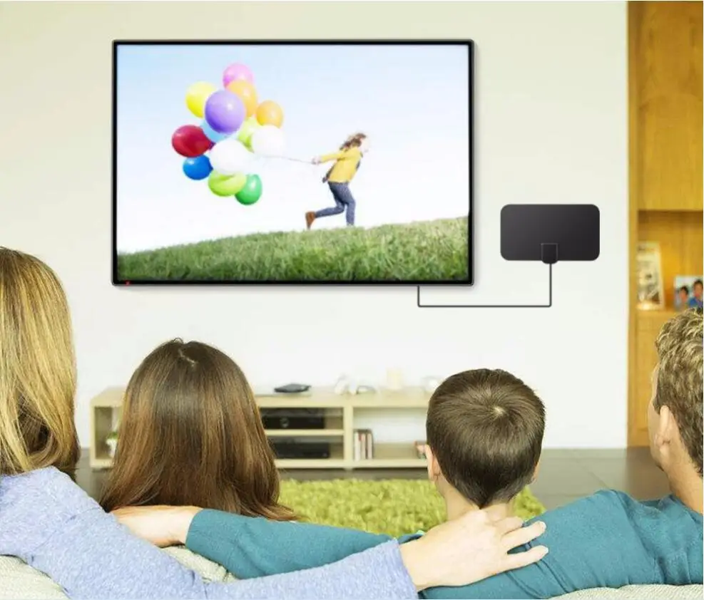 새로운 TV 안테나 실내 미니 HD 디지털 TV 안테나 DVB T2 지상파 안테나