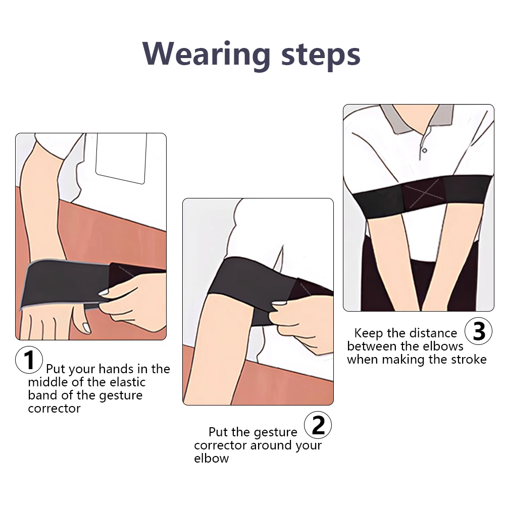 1PC Professional Elastic Golf Swing TRAINER วงแขน,Golf Swing Gesture Corrector สําหรับผู้ชายผู้หญิงเริ่มต้น