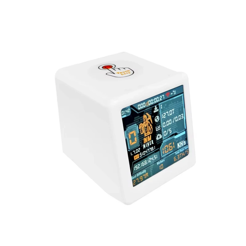 NMMiner NM TV Smart TV 1060KH/s lepszy niż Nerdminer v2 ESP32 BTC SOLO Lottery Miner & Inteligentny prezent domowy cichy zegar biurkowy