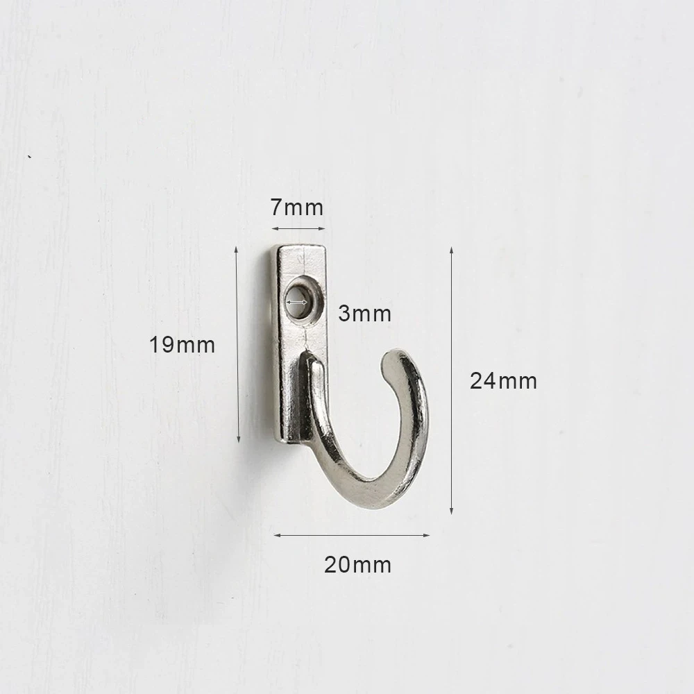 10 pçs ganchos vintage cabide de parede fivela curvada chifre bloqueio fecho gancho para caixa de jóias de madeira móveis decoração para casa
