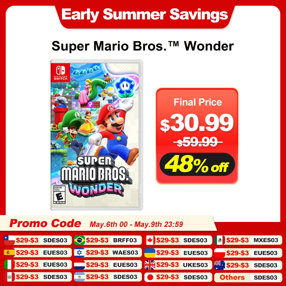 Super Mario Bros. Wonder Nintendo Switch jogos Console, 100% original física Game Card, OLED Lite, Ofertas