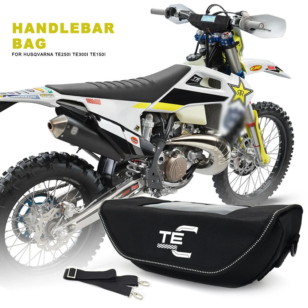 Bolsa para manillar de motocicleta, bolsa impermeable para navegación de viaje para Husqvarna TE250i TE300i TE150i