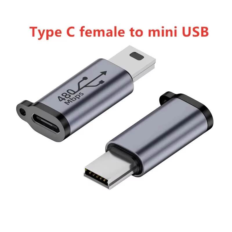 TypeC Female to Mini USB/Type C Female to Micro USB/Micro USB Female to Type C/Micro USB Female to Mini USB Connector Adapter