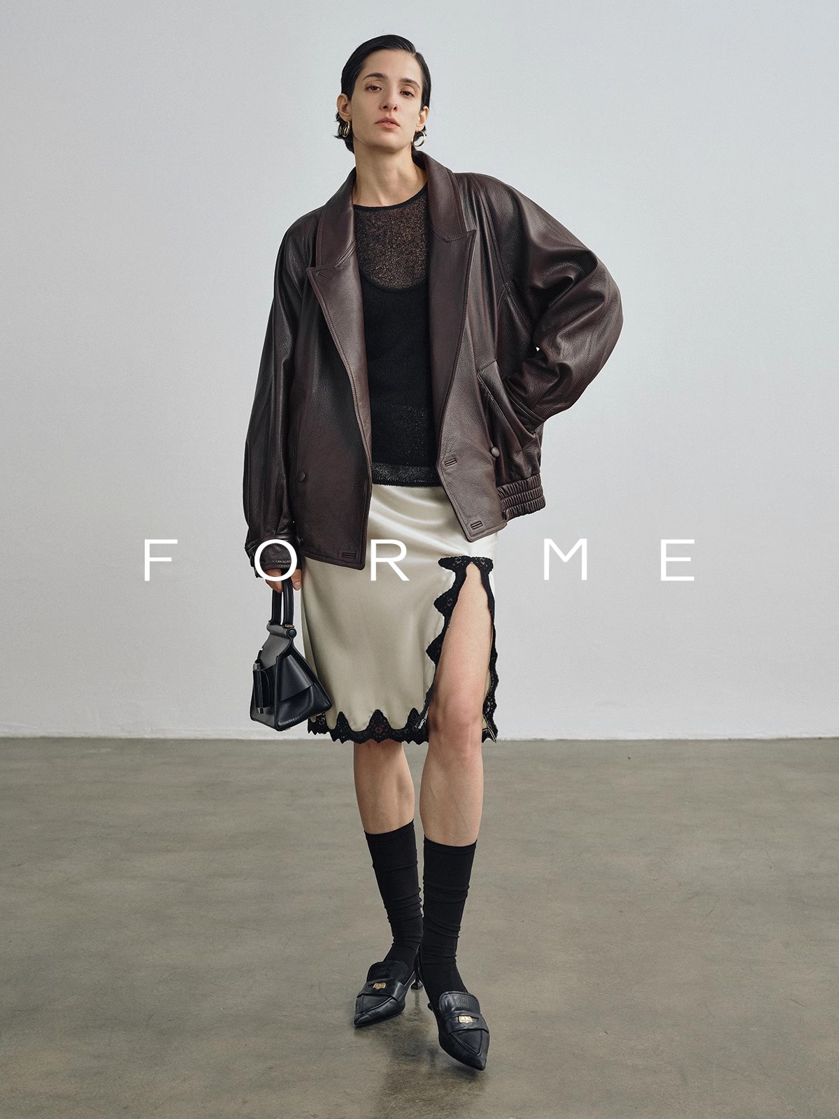 Lautaro Lente Herfst Koel Bruin Pu Leren Jas Dames Lange Mouw Double Breasted Luxe Designer Amerikaanse Retro Kleding