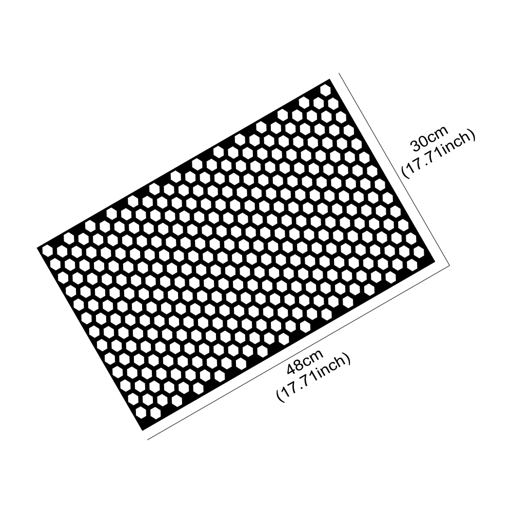 Pegatina de luz trasera de coche, calcomanías de vinilo de estilo creativo de panal, película de envoltura de faro hueco, accesorios de decoración, 48x30cm