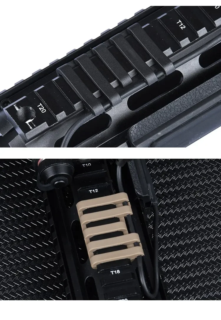 5 スロット 20 ミリメートルピカティニーレールカバー PEQ DBAL M300 M600 懐中電灯圧力スイッチホルダー武器ライトアクセサリー