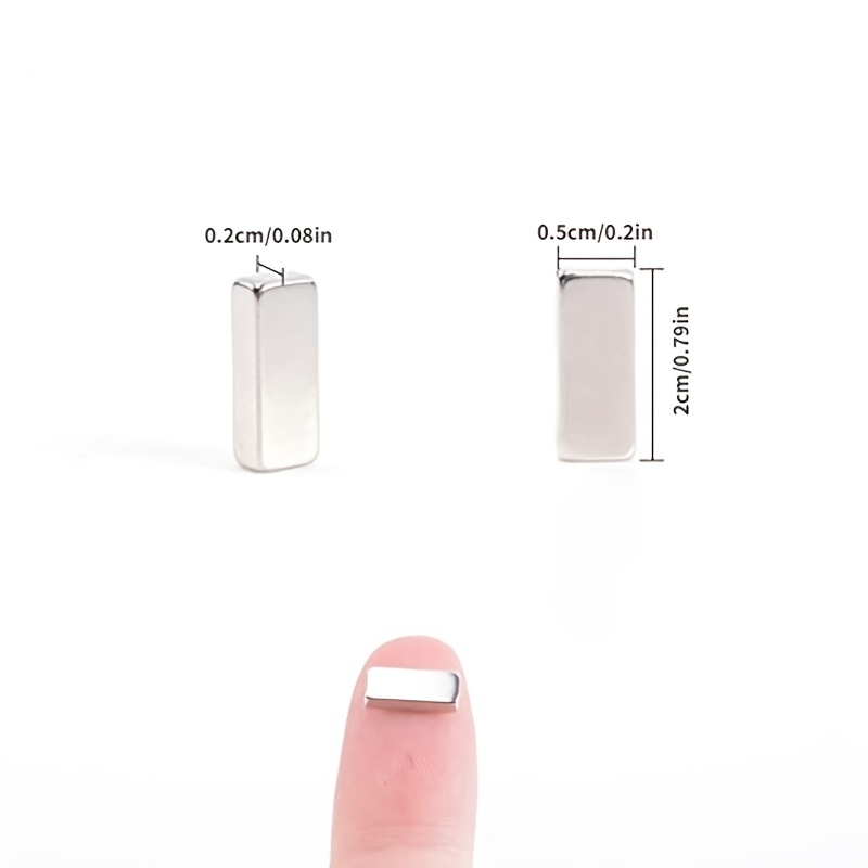 20x5x2.  30/60pcs Magnets Bar, Small Rectangular Magnets, Multi-Use Magnets for Fridge, Kitchen