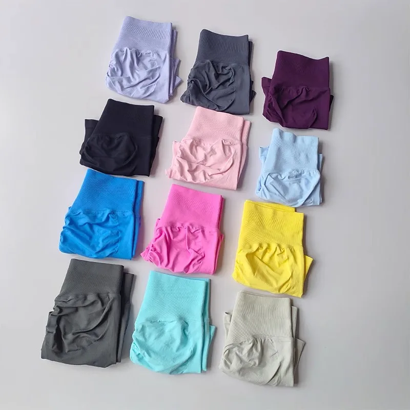 Peach Buttock Lifting Three-point Shorts Summer High Waisted Yoga Shorts Fashionable and Sexy Running Fitness Pants Solid Color