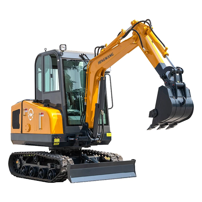 Mini excavadora ensacadora de HW-25, excavadora de 2 toneladas de 2,5 toneladas con motor diésel de cabina, Tractor agrícola, maquinaria agrícola, herramientas de jardín personalizadas