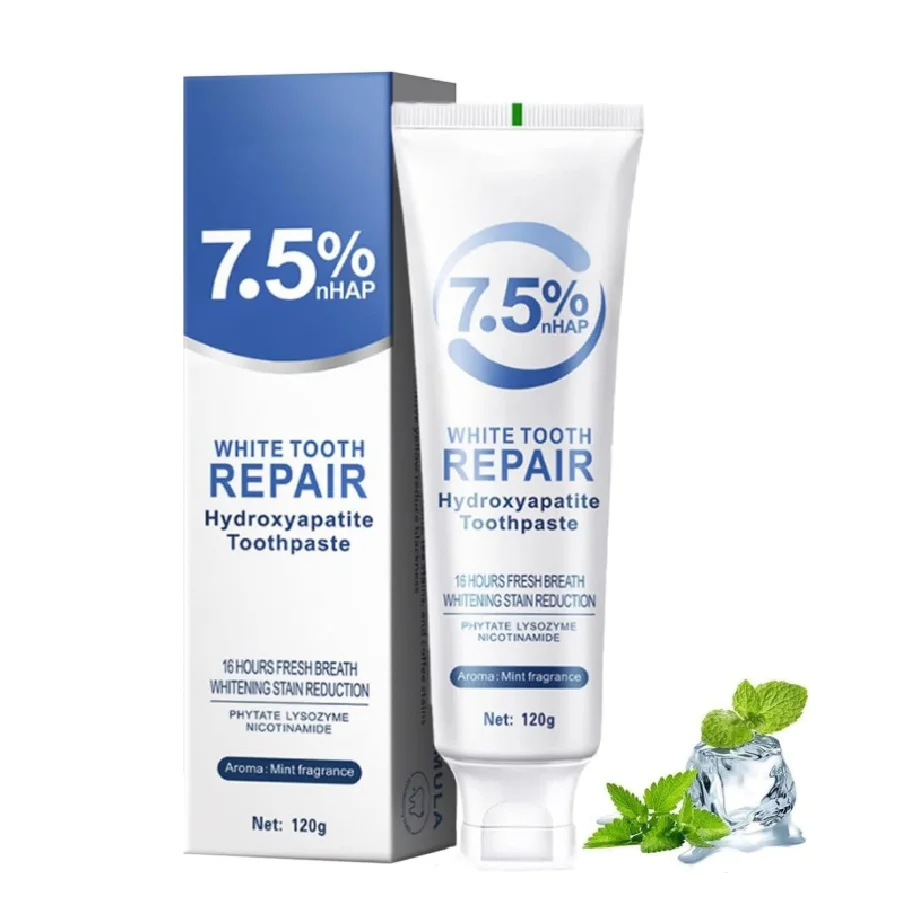 120g Idroxyapatite Sbiancante Dentifricio Proteggere La Salute Delle Gengive Pulizia Profonda Riduce Le Macchie Dei Denti Fresco Alito Cattivo Strumenti di Igiene Orale
