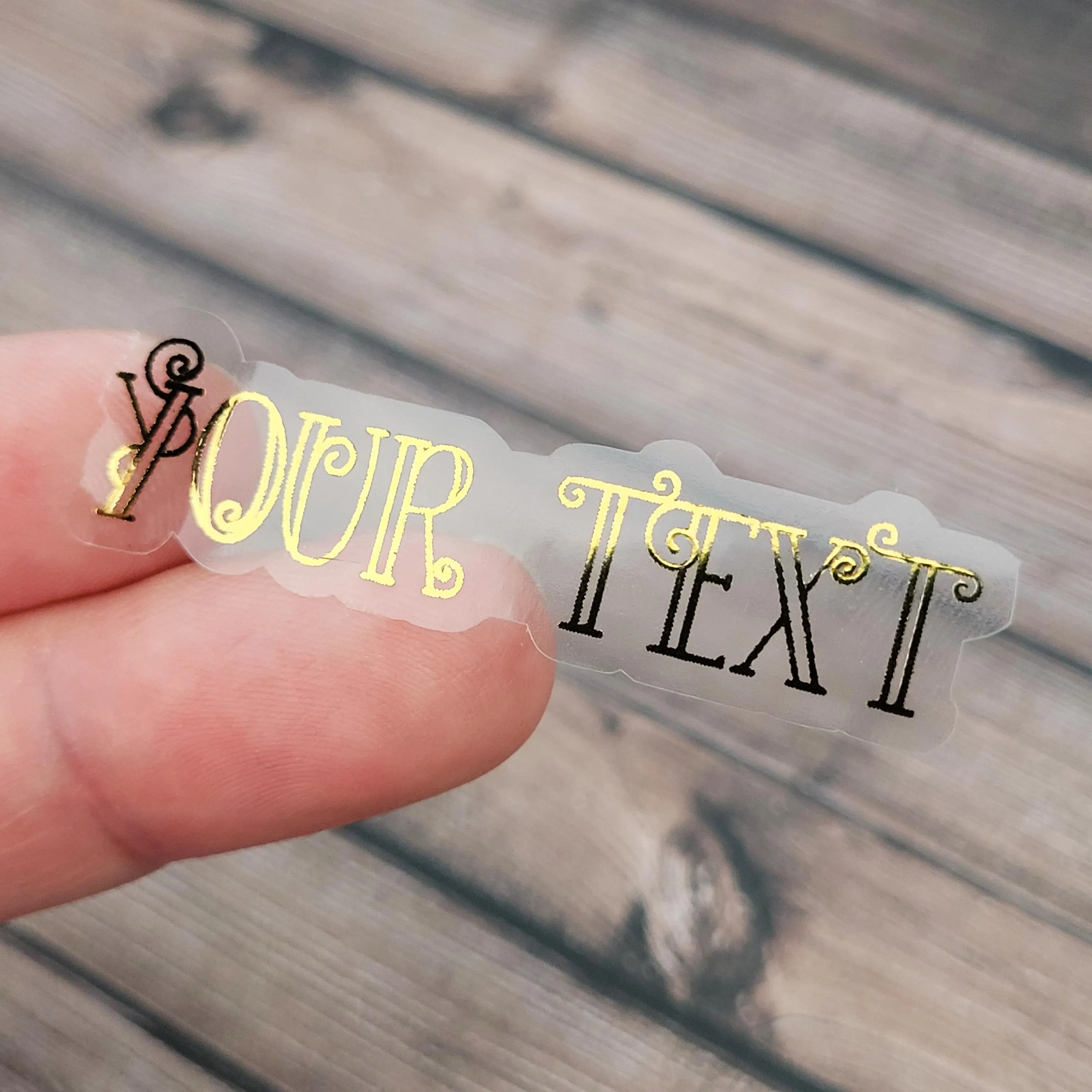 50pcs Custom Die cut labels, Custom clear logo labels, Personalized Labels