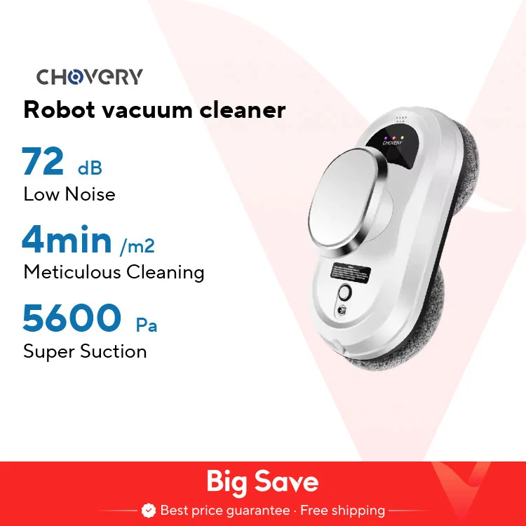 CHOVERY Odkurzacz robot do czyszczenia okien robot do czyszczenia okien elektryczny do szyb limpiacristales pilot