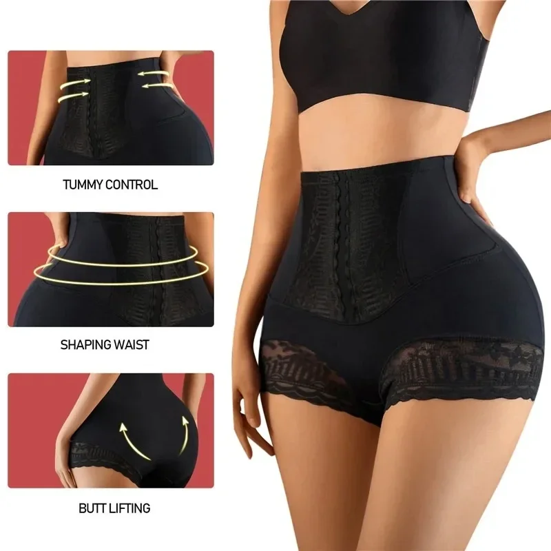 Vrouwen Shapewear Slipje Hoge Taille Platte Buik Shorts Butt Lifter Body Shaper Afslanken Ondergoed Postpartum Buik Vormgeven Panty