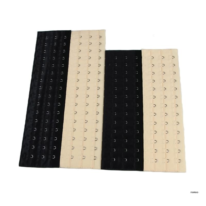 Extensor de corsé ajustable, gancho de extensión con 16/13 ganchos para mujer y hombre, color negro/piel
