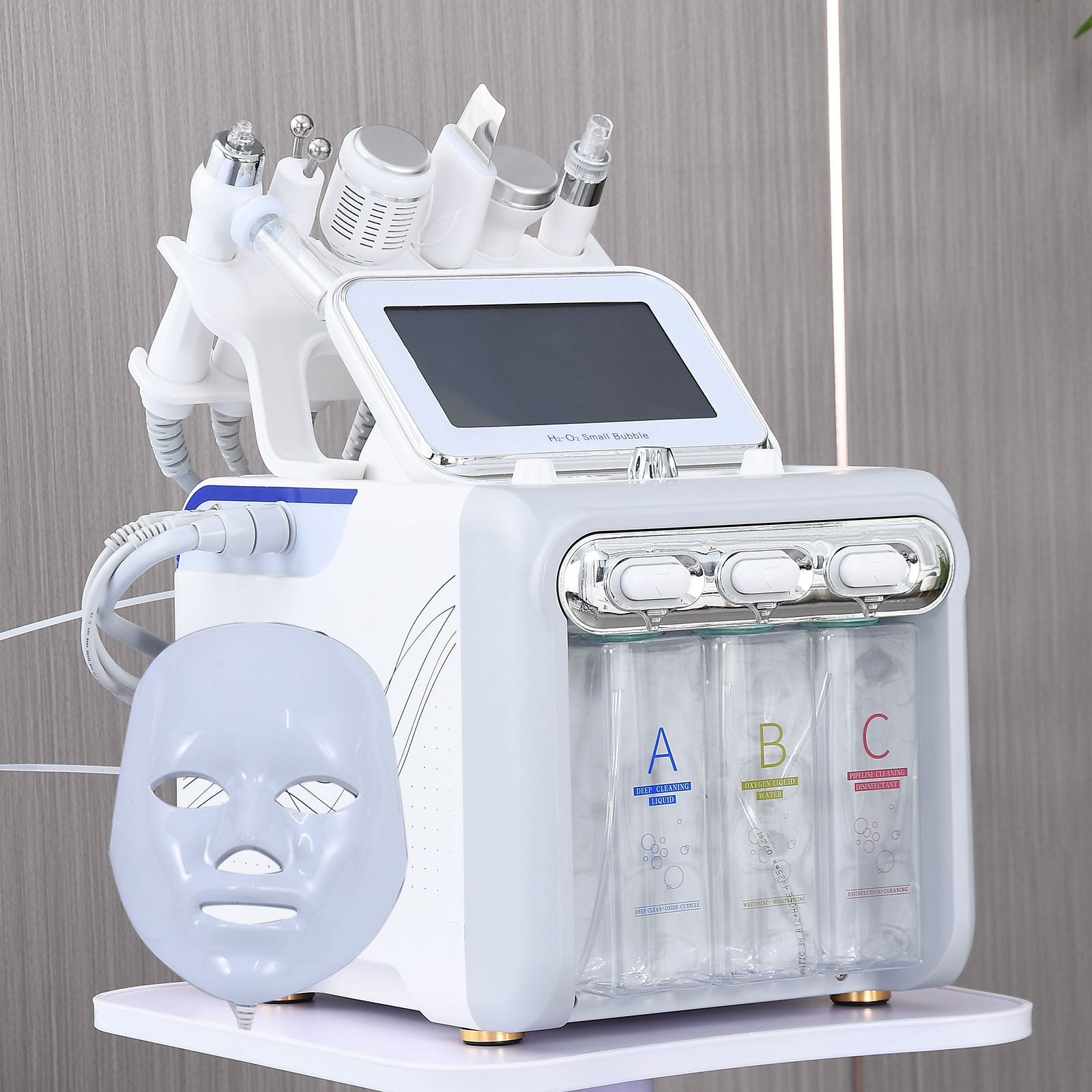 7-in-1 Aqua Peeling H2O2 Gesichtsmaschine Hydra Wasser Dermabrasion Hautwäscher Peel Sauerstoff Jet Gesichtsmaschine