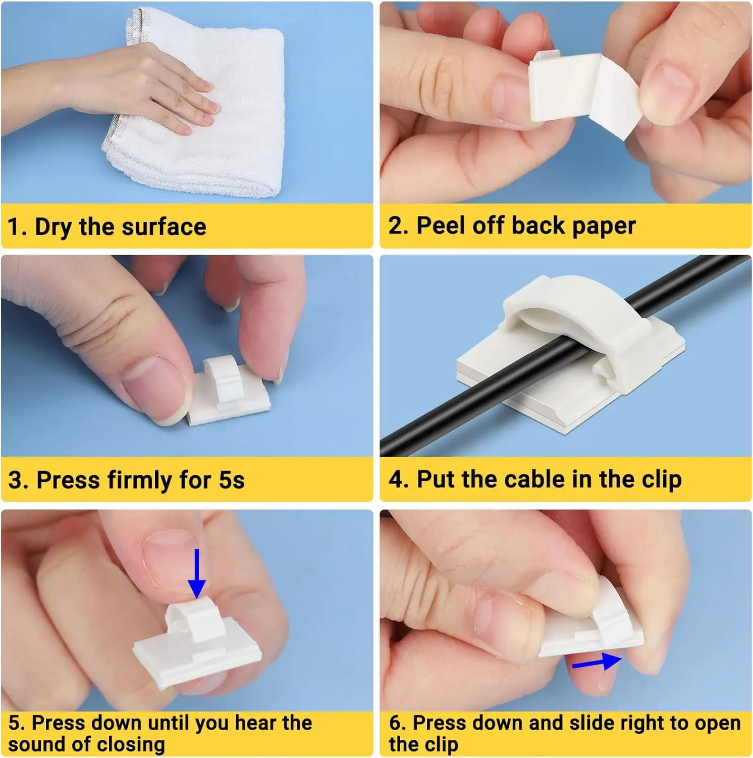 30 Uds. Clips organizadores de cables soporte de cables estación de trabajo de escritorio administrador de cables carga USB línea de datos bobinadora gestión de cables