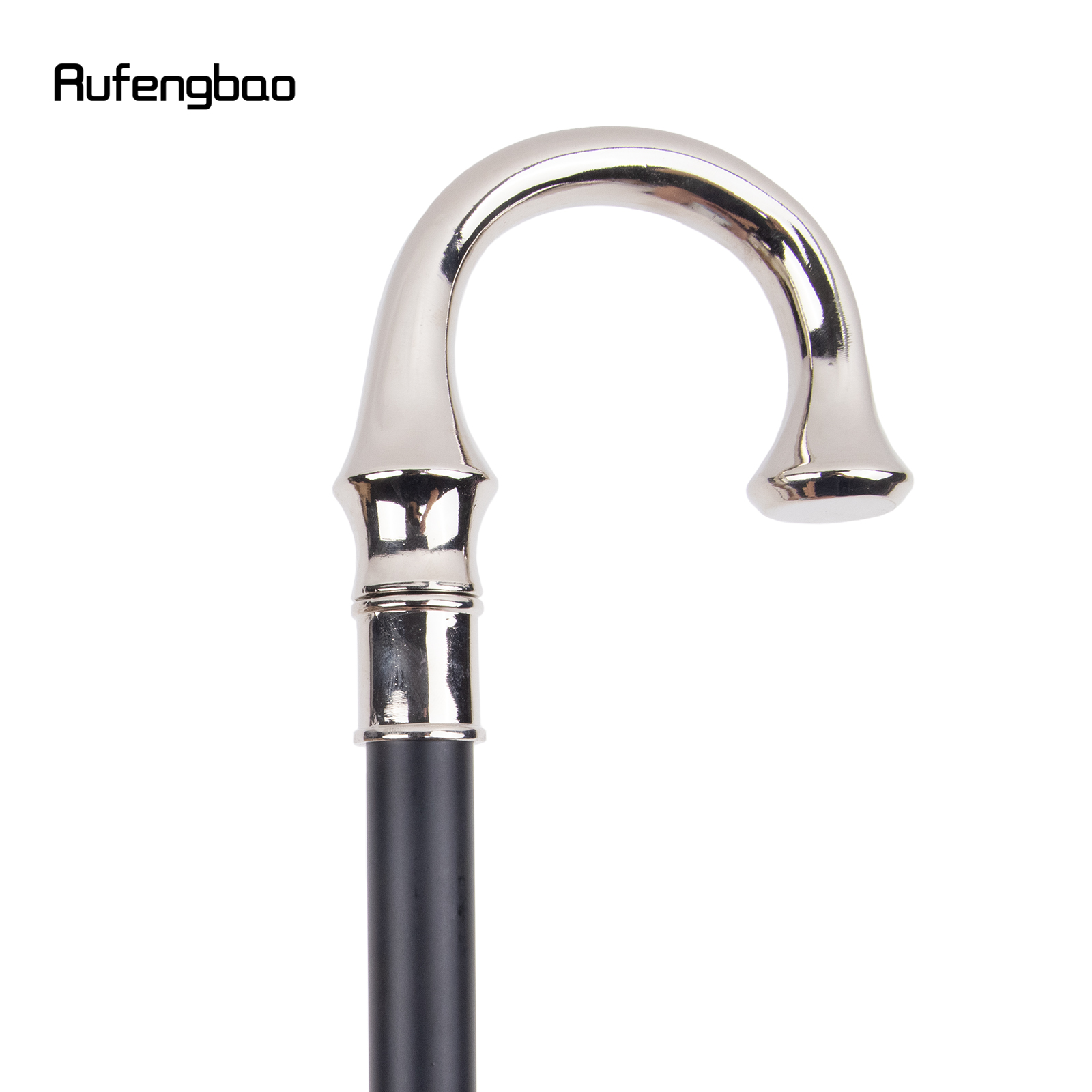 Elegante Branco U Hanger Walking Cane, bengala decorativa de moda, Gentleman Cosplay Knob, 94cm