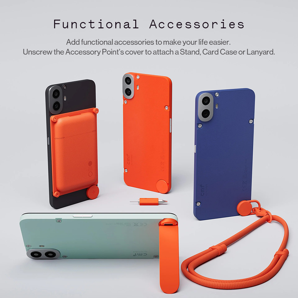 Nowa globalna wersja CMF Phone 1 6.67" 120Hz AMOLED Display Mediatek Dimensity 7300 50MP Main Camera 5000mAh Battery 33W Charging