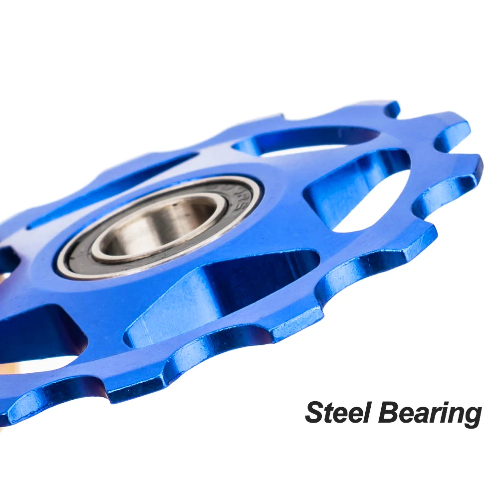 ZTTO MTB 自転車リアディレイラージョッキーホイール 11T 13T スチールベアリングプーリー AL7075 CNC ロードバイクガイドローラーアイドラー 4 ミリメートル 5 ミリメートル 6 ミリメートル