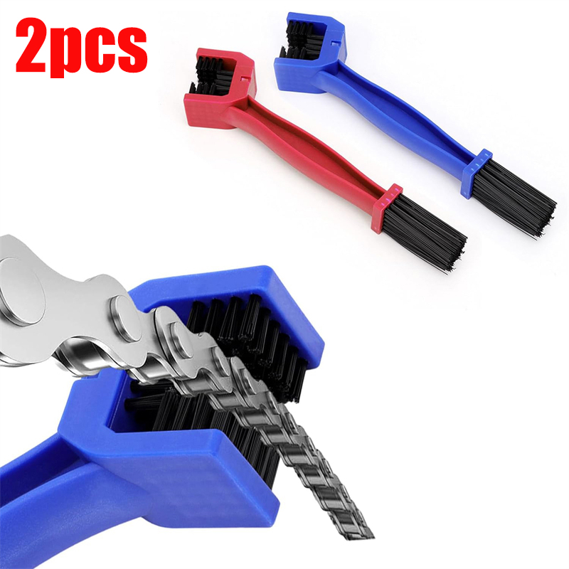 Arruela de corrente para motocicleta, universal, cuidados com aro, escovas de limpeza de pneus, engrenagem de bicicleta, manutenção de corrente, ferramenta de limpeza de escova de sujeira