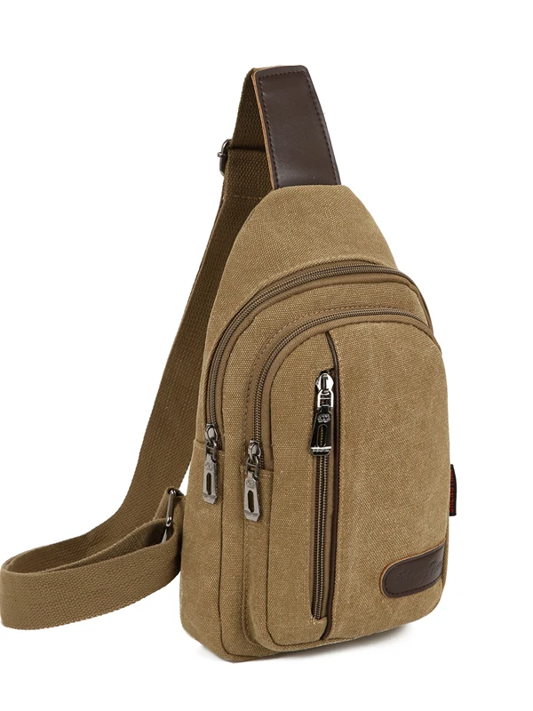 Męska płócienna torba na klatkę piersiową, torba crossbody, torba na ramię, mały plecak, saszetka biodrowa, codzienna torba na klatkę piersiową.