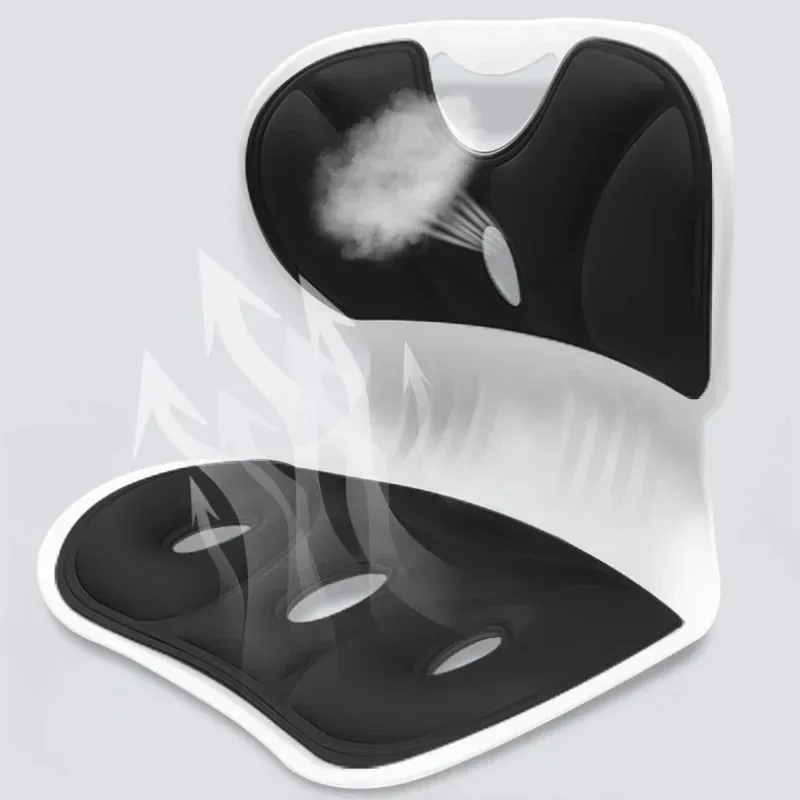 Lumbar Support Cushion Office Seat Lumbar Support Posture Correction Memory Foam Non-Slip Cushion Pain Relief Chair Breathable