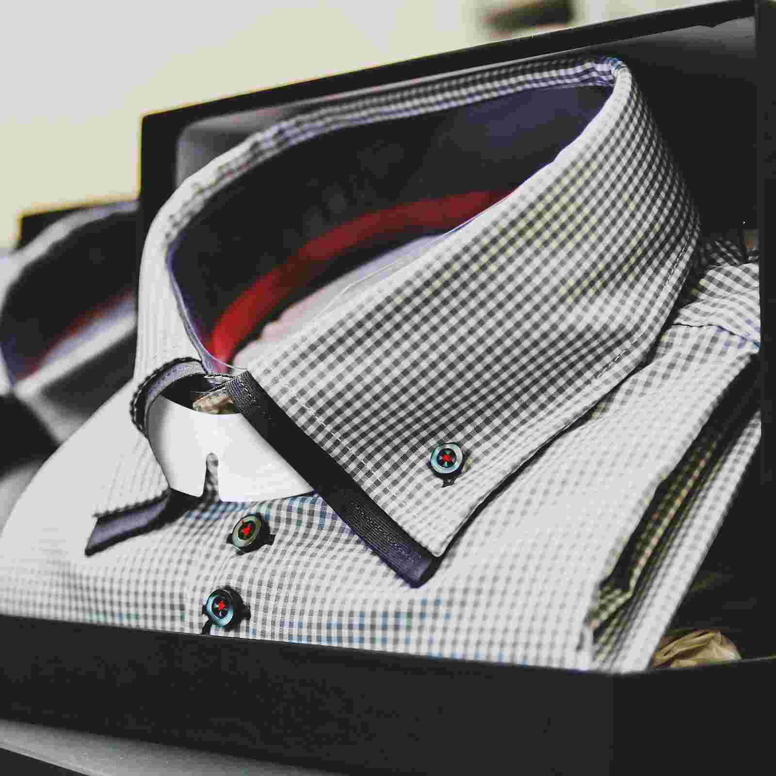 100 Pcs Collar Support Piece Dress Shirt Inserts Plastic for Men Clothes Hanging Rack Stays Shirts Women's Clothing Hangers