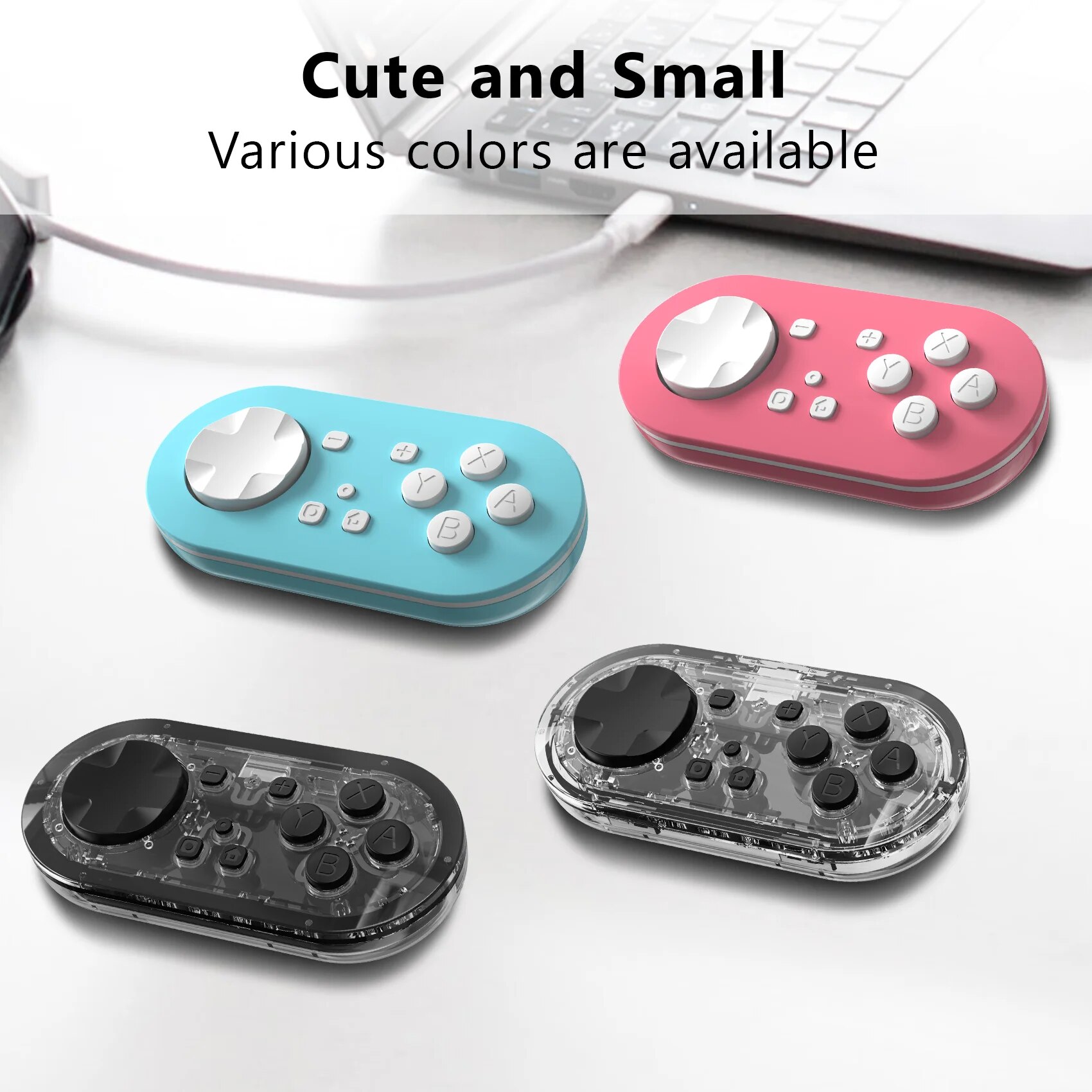 Linyovo Meteor Light portachiavi Mini Controller Wireless di dimensioni per Switch & Lite & OLED, PC, Android e MacOS con luci a LED KS54