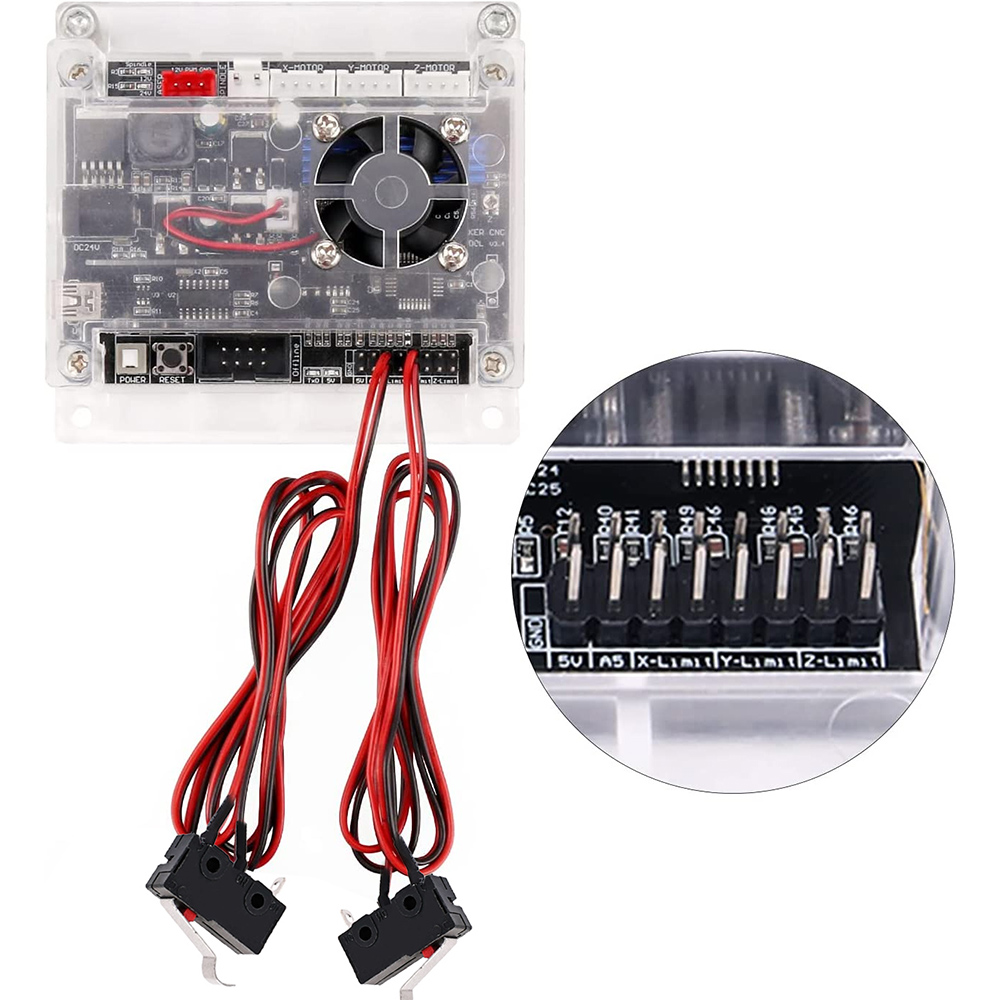 Limit Switch Emergency Stop Switch Part Laser Engraving Machine Accessories for CNC 3018 PRO /3018 Max /3020 Plus Router