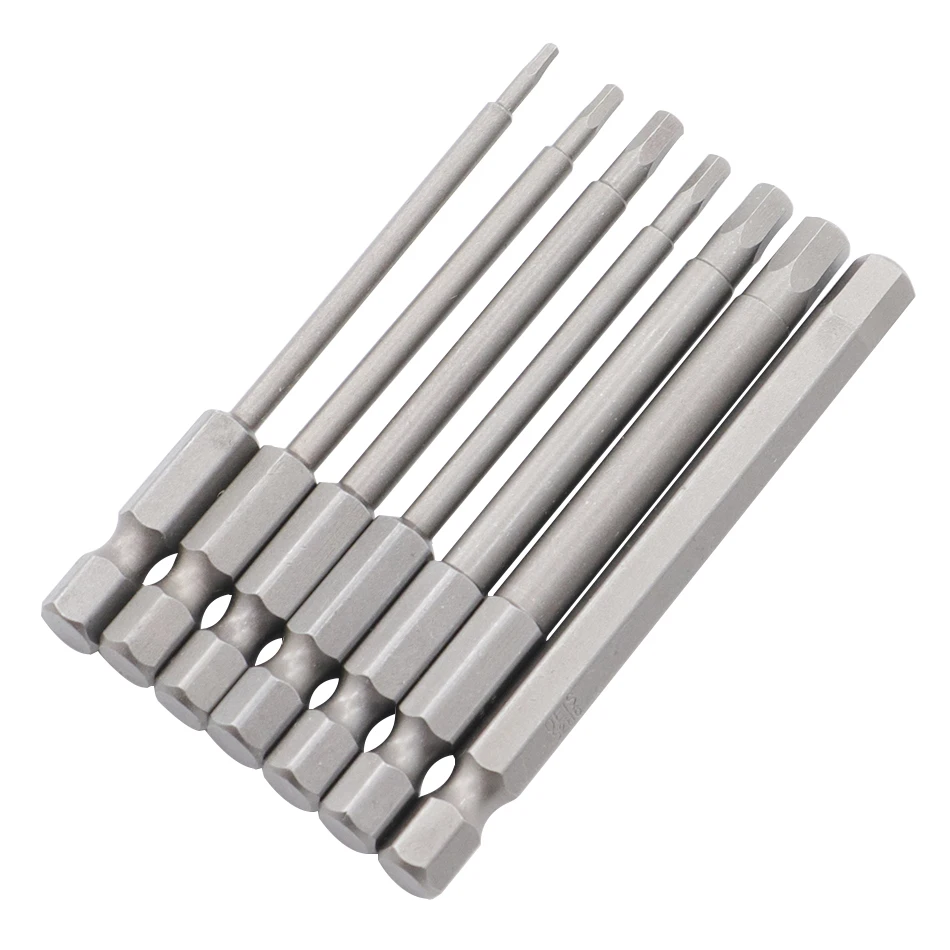 150Mm/200Mm Đầu Lục Giác Allen Cờ Lê Khoan Bộ Dài Allen Tua Vít Bit Từ Đầu Khóa Lục Giác bộ Tô Vít Ổ Cắm Bit Bộ