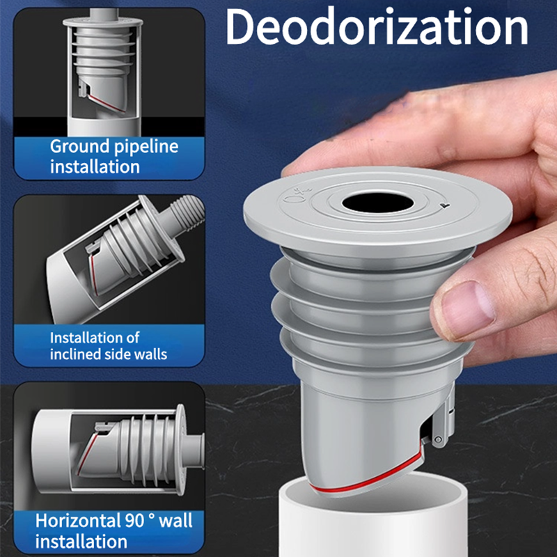 ซิลิโคนท่อระบายน้ําท่อซีลแหวนป้องกันกลิ่นท่อระบายน้ําท่อซีลแหวนปลั๊กน้ําท่อระบายน้ําชั้นท่อระบายน้ําซีล Stopper ห้องน้ํา Accessorie