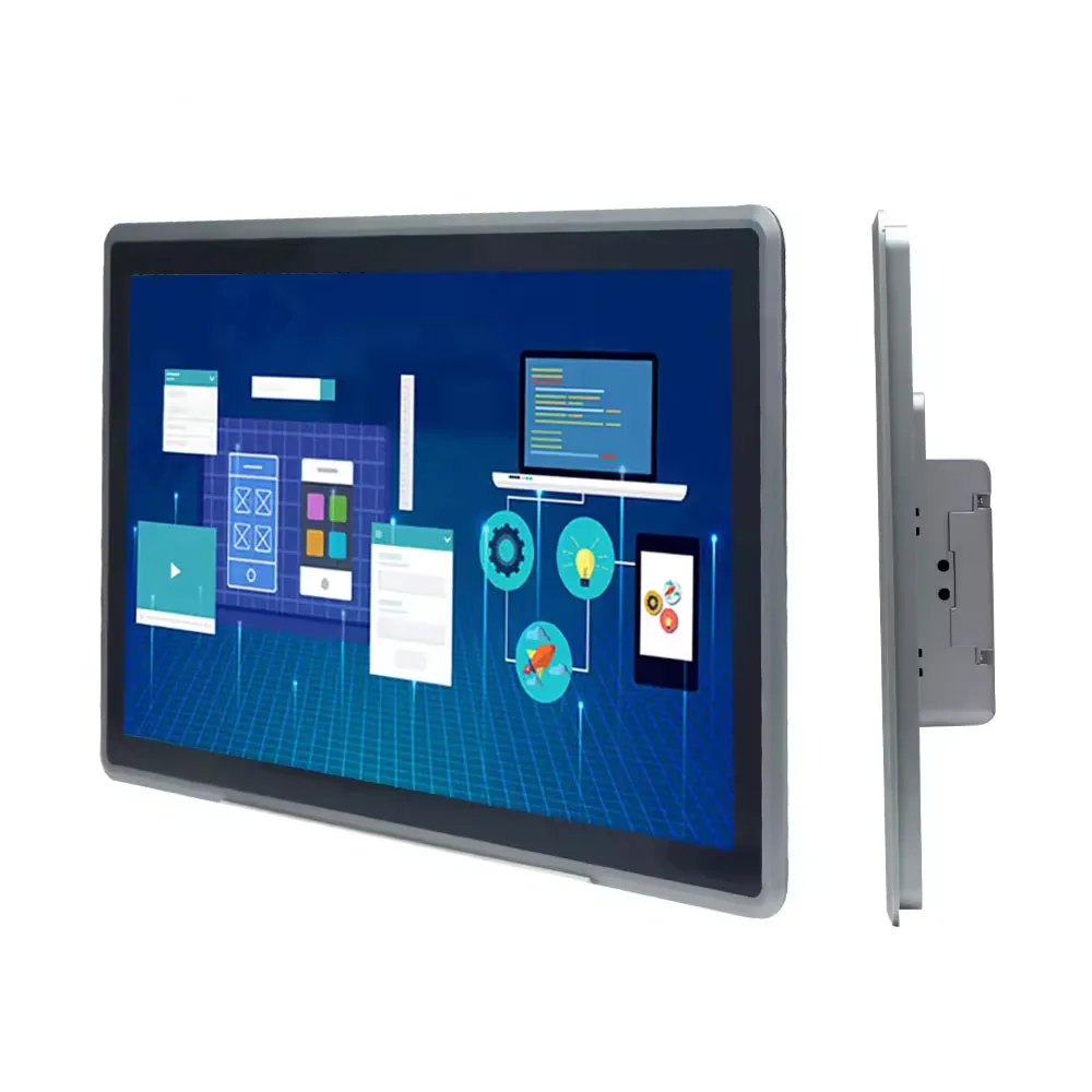 Partaker 21,5 Zoll Industrie-PC IP65 Frontplatte Intel I7 10810U I5 10310U J6412 TPM2.0 RS232 DDR4 2xLAN Touchscreen-Computer