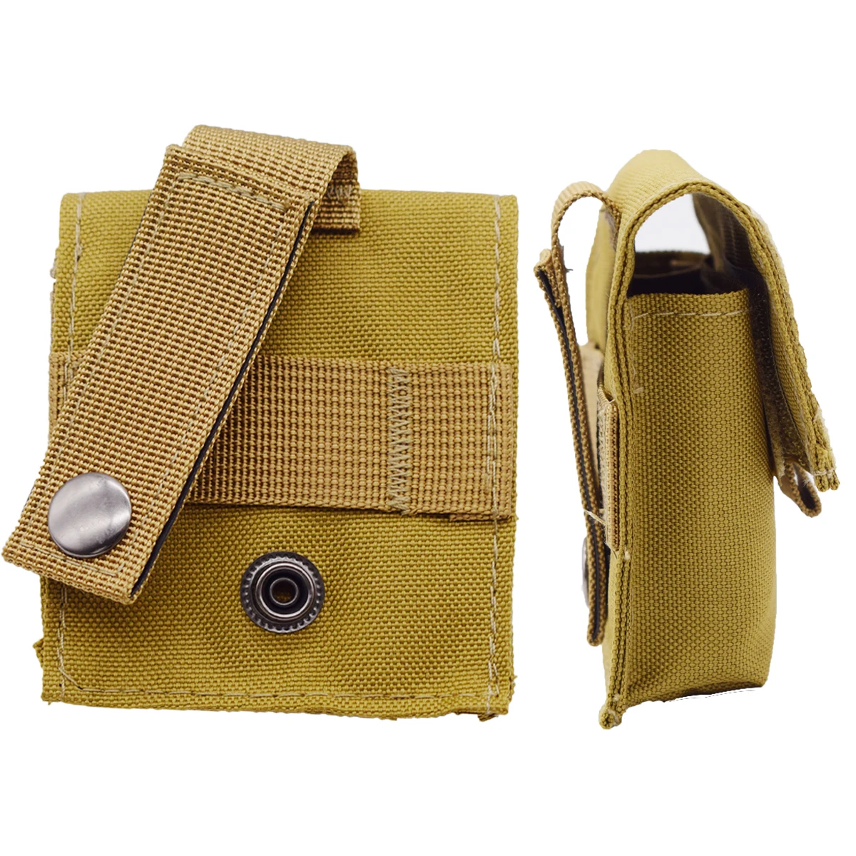 Tactical Outdoor Smoke Pouch, Durable Polyester Blend, Multiple Color Options, Zipper Closure, Ideal for Carrying Cigarettes
