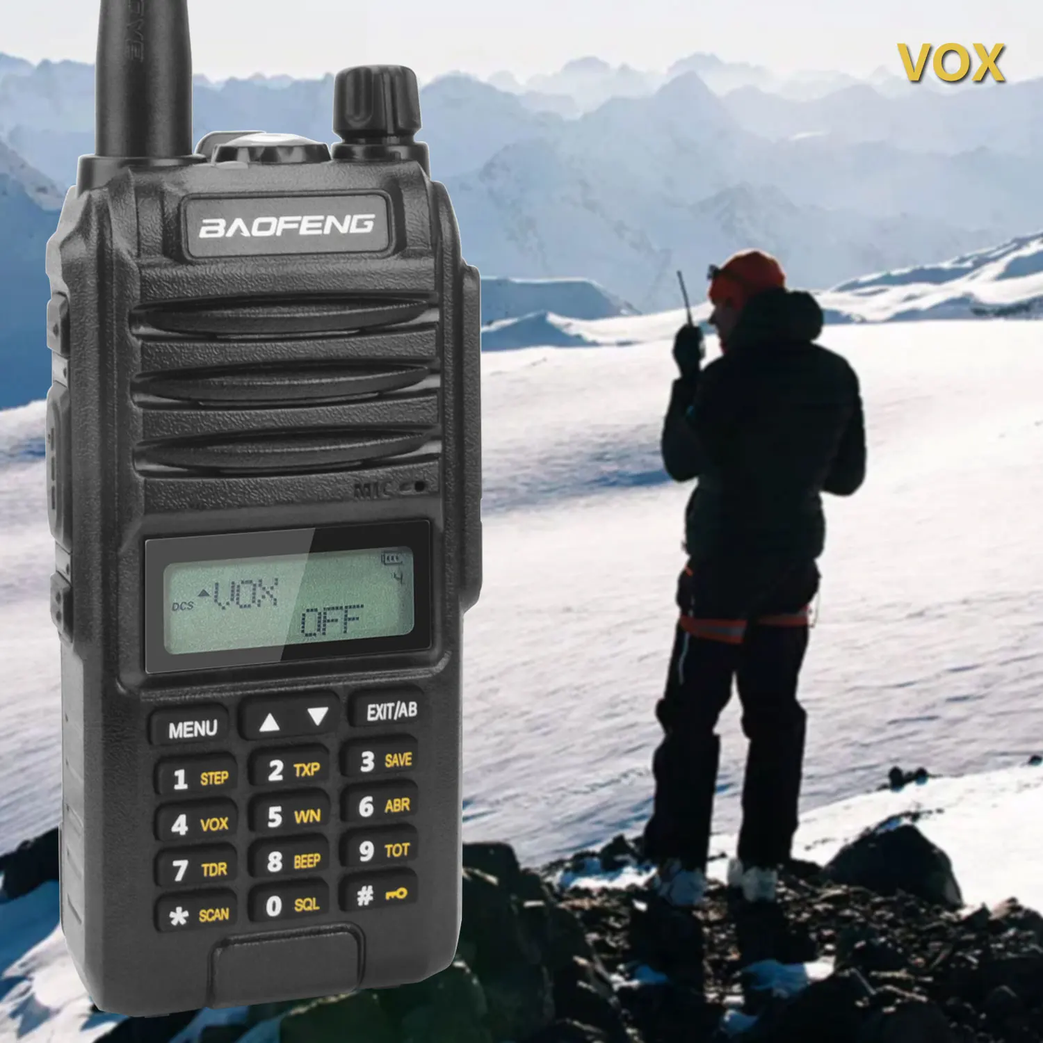 BAOFENG BF-A58S Walkie Talkie Tri-band 136-174MHz200-260MHz 400-520MHz 128Ch FM VOX Roger Beep Portable Two Way Radio